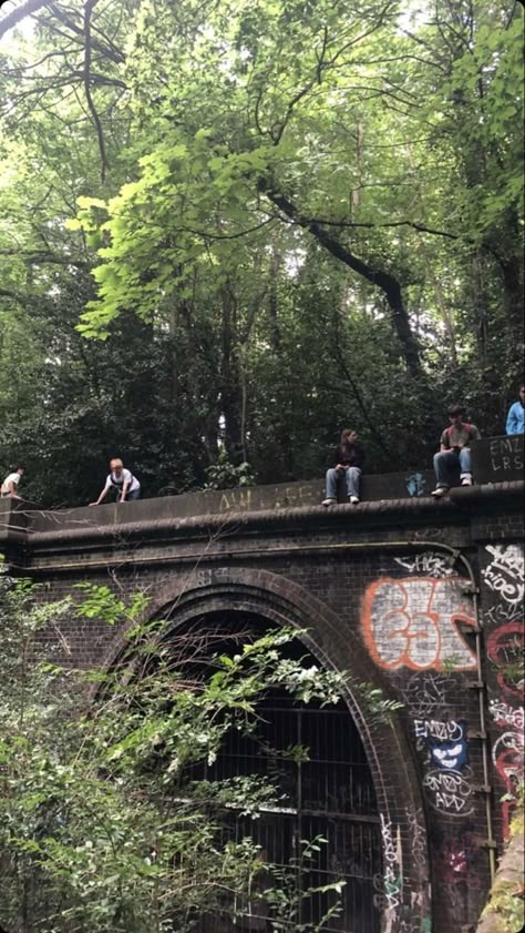 Grand Army Aesthetic, Teenage Dirtbag Aesthetic, Dirtbag Aesthetic, Abandoned Bridge, Aesthetic Friend Group, Aesthetic Friend, Army Aesthetic, Grand Army