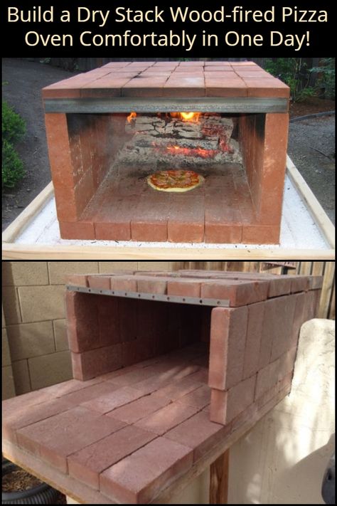 Pizza Oven Outdoor Diy, Oven Diy, Diy Pizza Oven, Brick Pizza Oven, Diy Pizza, Outdoor Oven, Outdoor Pizza Oven, Wood Fired Pizza Oven, Pallet Sofa