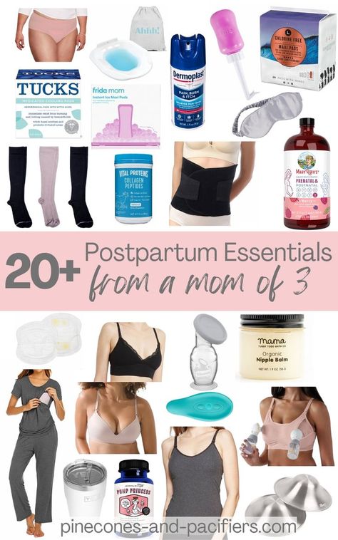 Post Delivery Essentials For Mom, Postpartum Essentials Checklist, Mom Must Haves After Birth, Post Parting Essentials, Post Party Essentials, Postpartum Needs For Mom, Post Partum Must Have List, Post Partum Needs New Moms, Postpartum Essentials For Hospital