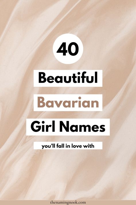 Want a beautiful and unique girl name? Check out our list of 40 gorgeous Bavarian girl names, the perfect exotic and unusual girl name ideas. girl name aesthetic, European girl names Polish Girl Names, German Girl Names, Name Ideas Girl, Girl Name Ideas, Unusual Girl Names, Name Aesthetic, Exotic Baby Names, European Girl