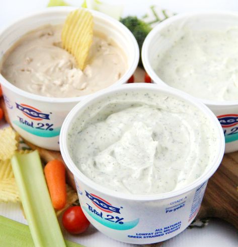 Easy Greek Yogurt Dips - 3 Ways! #greekyogurt #familyfreshmeals #dips #weightwatchers #ww #healthydip #yogurt #ranch #dill #frenchonion #healthy #proteindip #protein Yogurt Dips, Yogurt Ranch, Greek Yogurt Ranch, Keto Diet Vegetables, Study Snacks, Greek Yogurt Dips, Power Snacks, Keto Diet Results, Foods Healthy