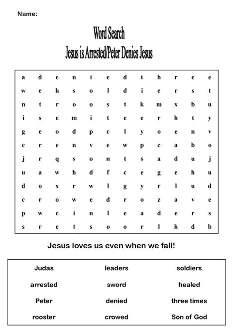 Growing Kids in Grace: Peter denies Jesus Blue Worksheet, School Spirit Crafts, Peter Denies Jesus, Passover Activities, The Garden Of Gethsemane, Sunday School Projects, Jesus Crafts, Garden Of Gethsemane, Children's Church Crafts