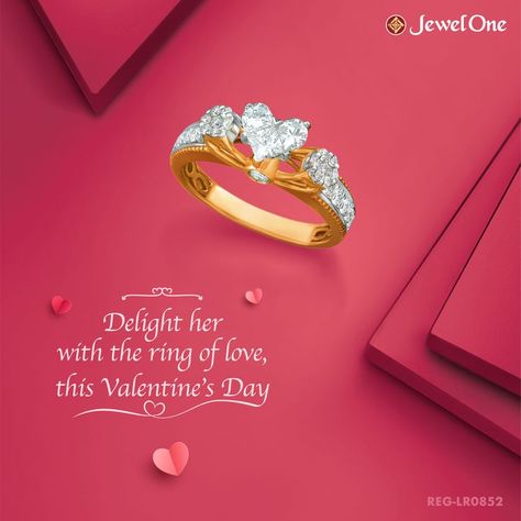 A ring is the first step to the promise of togetherness. And often, the way to show love again and again. So this Valentine’s Day, pick the ring for your special one to show your love. #JewelOneDiamondDelightsFestival Get up to 20% off on diamond carat. What’s more, you can exchange your old JewelOne diamonds and get 100% value. Hurry! Offer valid only until 6th March. *T&C apply. #jewellery #jewelry #PennManadhaiPurinthaPonn #offer #diamondjewellery Advertising Campaign Design, Jewelry Banner, Valentines Day Post, Jewellery Photography Inspiration, Banner Design Inspiration, Adobe Illustrator Graphic Design, Nature Photoshoot, Ways To Show Love, Jewelry Photoshoot