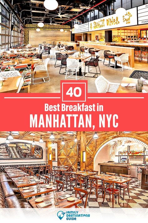 Want to see the places to go for the best breakfast in Manhattan, NYC? We’re FamilyDestinationsGuide, and we’re here to help: From cute cafes to incredible restaurants, to local foodie spots and hidden gems, discover the BEST Manhattan breakfast spots - so you get memories that last a lifetime! #manhattan #manhattanbreakfast #manhattanbreakfastrestaurants #placestoeatmanhattan Breakfast Places In Nyc, Nyc Breakfast Restaurants, Dinner In Manhattan, Midtown Manhattan Restaurants, Nyc Restaurants Manhattan, Best Diners In Nyc, Nyc Recipes, Nyc Breakfast, Highline Nyc