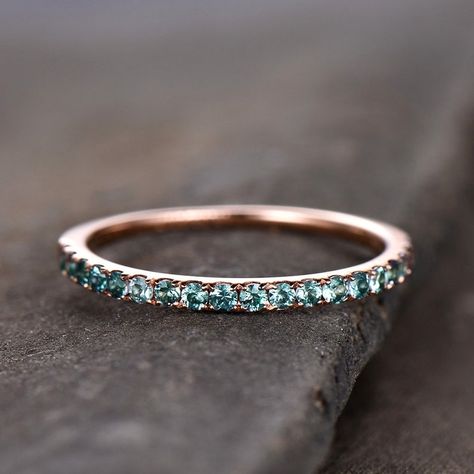 Eternity Band Alexandrite Ring Aniversary Ring Sterling Silver - Etsy Slovakia Blue Diamond Engagement Ring, Emerald Wedding Band, June Birthstone Ring, Flower Engagement Ring, Alexandrite Engagement Ring, Zierlicher Ring, Alexandrite Ring, Diamond Engagement Ring Set, June Birthstone