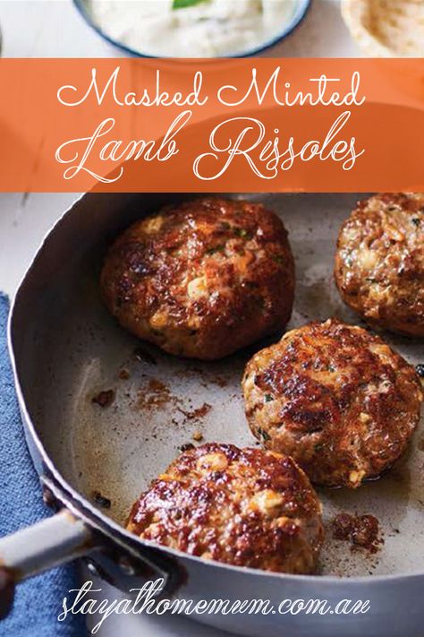 Lamb Rissoles Recipe, Lamb Rissoles, Leftover Lamb Roast, Lamb Minced Meat Recipes, Minced Lamb Recipes, Lamb Mince Recipes, Rissoles Recipe, Ground Lamb Recipes, Lamb Cake