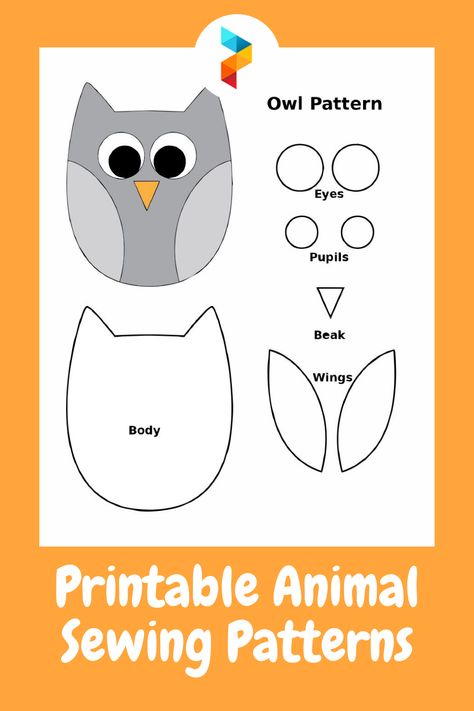 10 Best Free Printable Animal Sewing Patterns - printablee.com Printable Animal Sewing Patterns, Printable Sewing Patterns For Kids, Animal Pillow Patterns Free Sewing, Printable Sewing Patterns Free Kids, Stuffed Bunny Sewing Pattern Free Printable, Owl Pillow Pattern Free Sewing, Fleece Stuffed Animals Patterns Free, Simple Animal Sewing Patterns, Free Stuffie Sewing Patterns