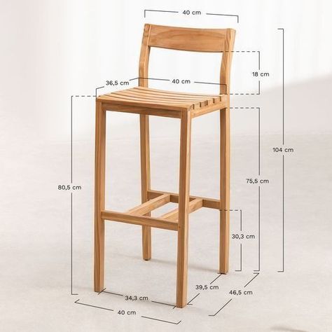 Diy Wood Projects. Wooden Stool Designs, Diy Bar Stools, Wood Chair Diy, Wood Working Projects, Chair Woodworking Plans, Wood Chair Design, Kursi Cafe, Kursi Bar, Furniture Design Chair