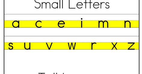 Tall Small And Fall Letters, Tall Letters Short Letters Anchor Chart, Alphabet Big And Small Letters, Letter Formation Worksheets, Kindergarten Classroom Management, Kindergarten Letters, Writing Station, Letter Form, Nice Handwriting