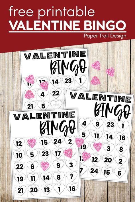 Heart Bingo, Bingo Cards To Print, Cute Valentine Ideas, Valentine Wall Art, Valentine Bingo, Paper Trail Design, Camp Activities, Valentines Games, Printable Lesson Plans