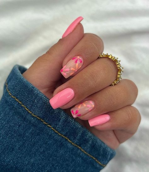 Holiday Acrylic Nails, Unghie Sfumate, Milky Nails, Nagel Tips, Ombre Acrylic Nails, Summery Nails, Girly Acrylic Nails, Nail Styles, Spring Nail Art