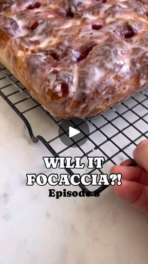 5.3K views · 41K reactions | **Jam Donut Focaccia** Credit for the amazing recipe @_lacebakes_ Ingredients: - Focaccia dough (your favorite recipe) - 2 tablespoons of sugar (added to the dough) - Vegetable oil (instead of olive oil) - Raspberry jam - 1 cup powdered sugar - 2 tablespoons milk - 1 teaspoon vanilla extract  ### Instructions: 1. **Prepare the Dough:**  - Make your focaccia dough and add 2 tablespoons of sugar.  - Use vegetable oil instead of olive oil.  2. **Bake the Focaccia:**  - Preheat your oven as per your dough recipe.  - Bake until golden brown.  3. **Prepare the Jam:**  - While baking, fill a piping bag with raspberry jam.  4. **Make the Glaze:**  - Mix 1 cup powdered sugar, 2 tablespoons milk, and 1 teaspoon vanilla extract until smooth.  5. **Fill and Glaze:**  - Whe Foccacia Bread Sweet, Focaccia Recipes, Focaccia Dough, Foccacia Recipe, Jam Donut, Breakfast Donuts, Foccacia Bread, Discard Recipes, Focaccia Recipe