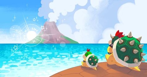 Bowser Background, Bowser Jr Fanart, Mario Pfps, Bowser And Bowser Jr, Mario Pictures, Nintendo Villains, King Bowser, Pixel Planet, Nintendo Power