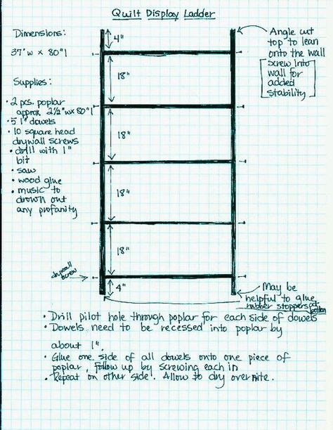 make a quilt display ladder - Wise Craft Handmade Quilt Display Racks, Blanket Display, Display Ladder, Quilt Ladder, Quilt Hangers, Quilt Display, Quilt Rack, Make A Quilt, Hanging Quilts