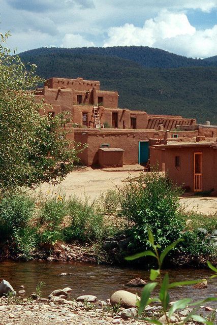 Taos Pueblo New Mexico Style, Travel New Mexico, Pueblo Indians, New Mexico Homes, Taos Pueblo, Taos New Mexico, New Mexico Usa, New Mexican, Land Of Enchantment