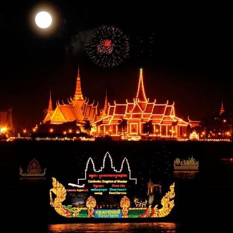 Water Festival Cambodia, Cambodia Culture, Cambodia Beaches, Water Festival, Travel Cambodia, City Clean, Cambodian Food, Boat Design, Festival Design