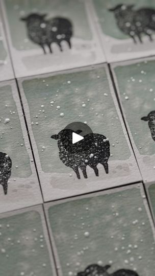 1.8K views · 292 reactions | Hello, little friend.  You appear to be lost in the snowstorm. 

❄️ More art for your orders… thank you! 

🐑 The sheep stamp?  I carved it and yes, those are available at beckandrose.com

SUPPLIES USED:
Canson XL watercolor paper 
Daniel Smith - Cascade Green
Princeton Neptune size 8 round brush
sheep hand carved rubber stamp
Ranger Archival - Jet Black ink
Windsor & Newton Zinc White gouache

#watercolor #atc #mixedmedia #artisttradingcards #sheep #snow #winter #handcarvedstamp #blockprinting #printmaking | Beck and Rose Sheep Watercolor, Cascade Green, Watercolor Snow, Watercolor Crafts, Snow Rose, Sheep Cards, Hand Carved Rubber, White Gouache, Card Io