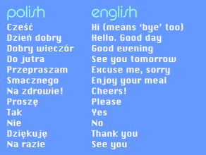 polish phrases- Some of the foreign delegates coming to the Int'l Convention are from Poland... Slavic Cuisine, Polish Alphabet, Slavic Languages, Polish Foods, Polish Quotes, Learn Polish, Language Translator, World Youth Day, Polish Traditions