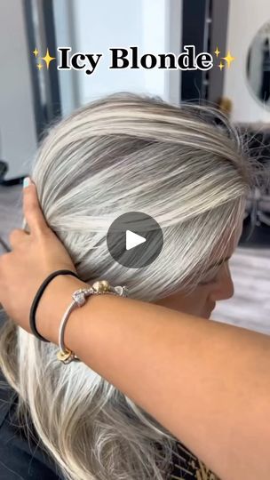 3.7K reactions · 571 shares | Stunning Icy Blonde using Joico🤩🤩

Posted @withregram • @behindthechair_com * The most gorgeous, healthy ... icy blonde 😍😍 ... by @thy_stylist ❄️❄️❄️

Started off with an off-center Mohawk sectioning because she has a heavy side part. 

I love doing Mohawk sectioning to get close to the root and perfect evenness when you part the hair. As well as getting a great portion of the hair foiled quickly and being able to go as wide as the foil allows. In this case, I did back-to-back thin weaves with no tease for max blonding in the Mohawk and sides. 

For the back of the hair, we wanted to leave a bit of dimension but also brighten up the ends, so I took bigger sections and teased and weaved to brighten up the ends to match the top. 

✨Products used✨

⭐️@joico B Icy Ash Blonde Hair Balayage, Blonde Halo Hair Color, Blended Highlights And Lowlights Blonde, Blonde And Grey Hair, Halo Hair Colors, Icy Blonde Hair Color, Going Gray Gracefully, Hair Foils, Icy Blonde Hair