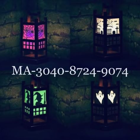 20 ACNH Halloween Design Codes - Best New Path & Clothing Designs For Animal Crossing Halloween Update Animal Crossing Funny, Animal Crossing Guide, Acnh Design, Qr Codes Animal Crossing, Halloween Lanterns, Acnh Ideas, New Animal Crossing, Spooky Designs, Animal Crossing Game