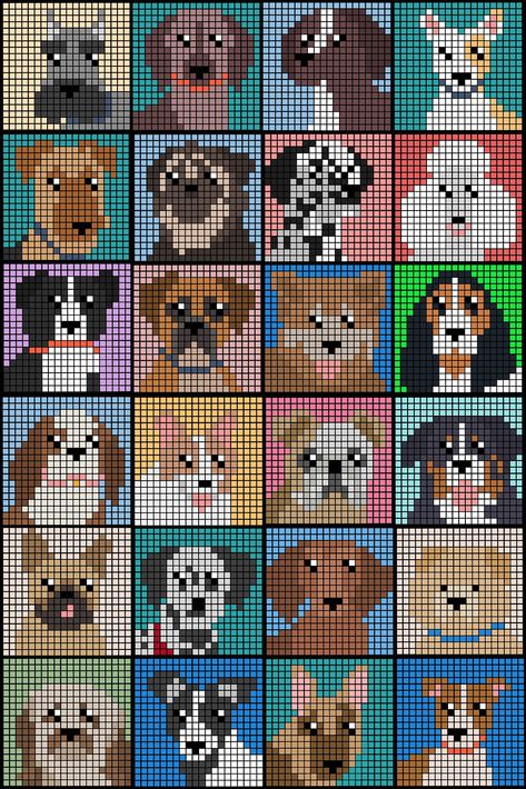 Locker Hooking, Graph Crochet, Pixel Crochet, Tapestry Crochet Patterns, Pola Kristik, Pixel Pattern, Pixel Art Pattern, Crochet Tapestry, Blanket Patterns