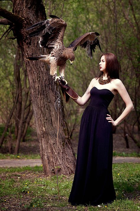 Bird On Arm Pose, Person Holding A Bird Reference, Woman Holding Bird, Aigle Royal, American Bald Eagle, The Falcon, Fantasy Photography, Wild Creatures, Alam Yang Indah