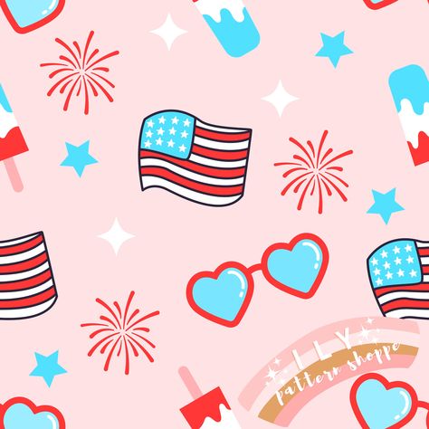 Pink 4th Of July Wallpaper, 4th Of July Background Wallpapers, 4th Of July Color Palette, 4th Of July Pfp, Cherry Wallpaper Aesthetic Iphone, Fourth Of July Wallpaper, 4th Of July Background, 4th Of July Wallpaper, July Background