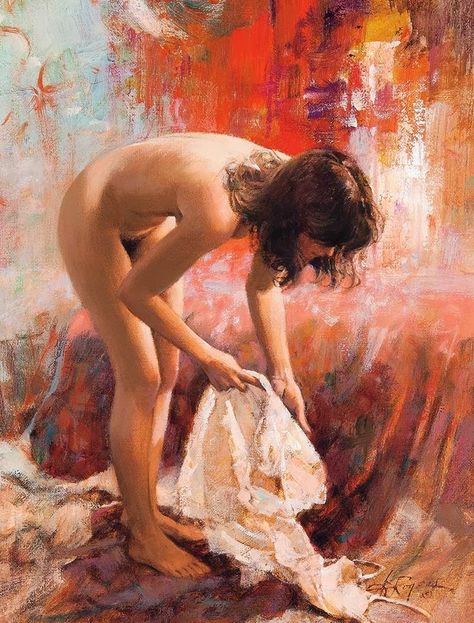 Howard Rogers - Silk Female Artwork, Nude Artwork, Female Art Painting, Figurative Artists, Oil Portrait, Classical Art, Figurative Sculpture, Images Gif, Figurative Art