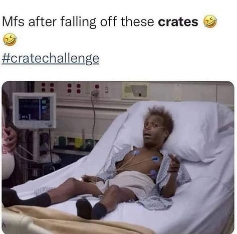 Crate Challenge, Pretty Meme, Dark Sense Of Humor, Milk Crate, True Memes, Me Too Meme, S Quote, Life Memes, Edgy Memes