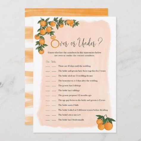 Orange Bridal Shower Theme, Peach Bridal Shower Ideas, Easy Bridal Shower Decorations, Aperol Spritz Bridal Shower Theme, Citrus Bridal Shower Theme, Citrus Themed Bridal Shower Ideas, Citrus Wedding Decor, Citrus Wedding Theme, Peach Bridal Showers