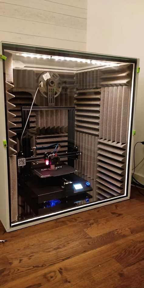 Workshop Setup, Make 3d Printer, Projets Raspberry Pi, 3d Printer Enclosure, Printer Storage, Printer Cabinet, Useful 3d Prints, Resin Printing, Drukarka 3d