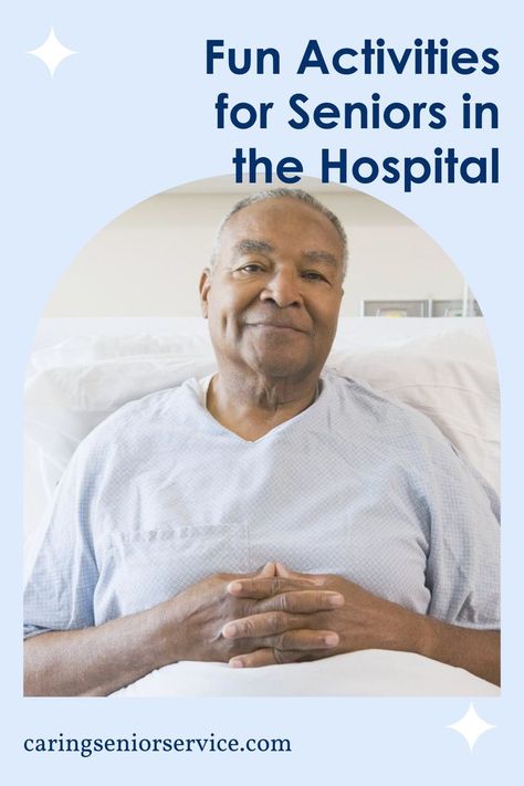 Here are some things seniors can do during their hospital stay to avoid boredom. Things To Do In Hospital, Hospital Activities, Fun Activities For Seniors, Activities For Seniors, Hospital Stay, Fun Activities To Do, In The Hospital, Activities To Do, The Hospital