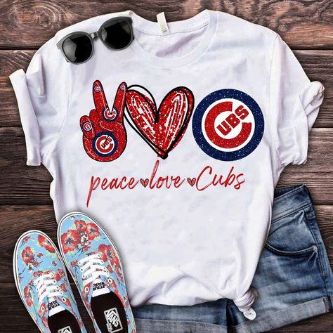 Chicago Cubs Baseball, Cubs Baseball, Baseball Mom Shirts, Game Day Shirts, Gaming Clothes, Baseball Mom, Cincinnati Reds, Chicago Cubs, Mom Shirts