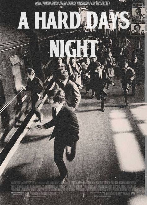 Beatles Movie, Hard Days Night, Beatles Wallpaper, Beatles Vinyl, Beatles Poster, Night Movie, Beatles Songs, Hard Days, The Fab Four