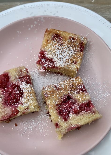 Raspberry and Coconut Traybake recipe Coconut Bites, Tray Bake Recipes, Raspberry Coconut, Tray Bake, Caster Sugar, Cake Tins, Self Discipline, Eating Healthy, Caster