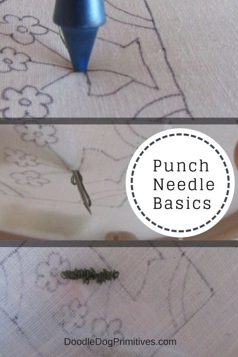 Punch Needle Basics Pretty Punch, Needle Punching, Punch Needling, Punch Embroidery, Weavers Cloth, Sewing 101, Rug Hooking Patterns, Punch Needle Patterns, Craft Punches