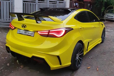 Hyundai Elantra Gets Lamborghini-Inspired Makeover. Who needs an Elantra N? 2016 Hyundai Elantra Modified, 2017 Hyundai Elantra Modified, Modded Hyundai Elantra, 2013 Hyundai Elantra Modified, Hyundai Sonata Modified, Hyundai Accent Tuning, Hyundai Accent Modified, Hyundai Elantra Modified, Elantra Car