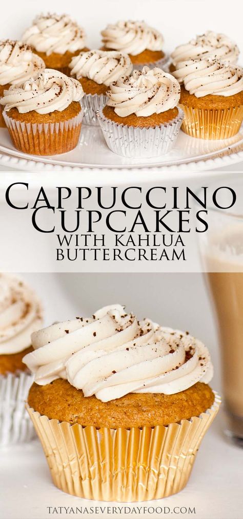 Salty Sweet Cupcakes, Light Cupcake Flavors, Cappuccino Cupcakes Recipe, Tea Cupcakes Recipes, Unusual Cupcake Flavors, Fancy Cupcake Recipes, Gourmet Cupcakes Recipes, Best Cupcake Flavors, Cappuccino Cupcakes