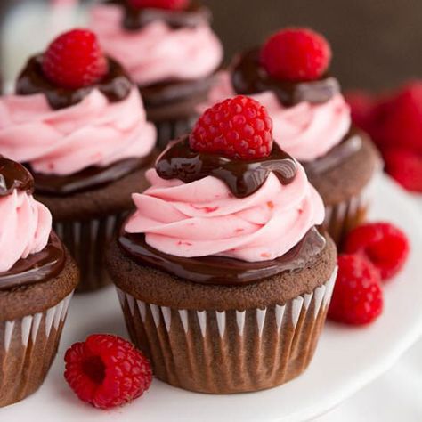 Raspberry Chocolate Cupcakes Angel Food Cupcakes, Chocolate Raspberry Cupcakes, Raspberry Cupcakes, Whipped Cream Frosting, Strawberry Cupcakes, Low Fodmap Recipes, Fodmap Recipes, Chocolate Raspberry, Angel Food