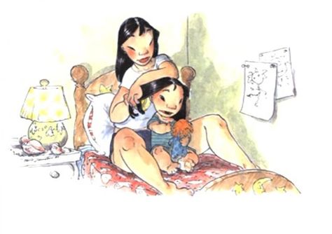 lilo and stitch concept art- Nani Chris Sanders Art, Stitch 626, Lilo And Stitch 2002, Chris Sanders, Lilo Und Stitch, Lilo Et Stitch, Wonderful World Of Disney, Lilo Y Stitch, Disney Concept Art