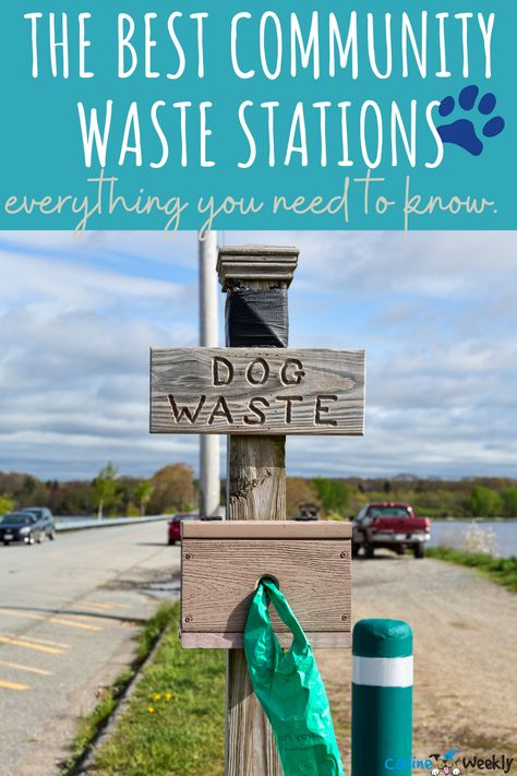 Diy Dog Waste Station, Dog Waste Disposal Ideas, Train House, Dog City, Dog Waste Station, Pet Waste Station, Dog Station, Sanitation Stations, Pet Station