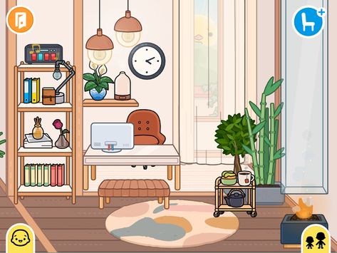 Office Toca Boca Ideas, Adorable Homes Game, 5 Star Hotels, Front Desk, Cute Drawings, Desk, House Design, Drawings, Design