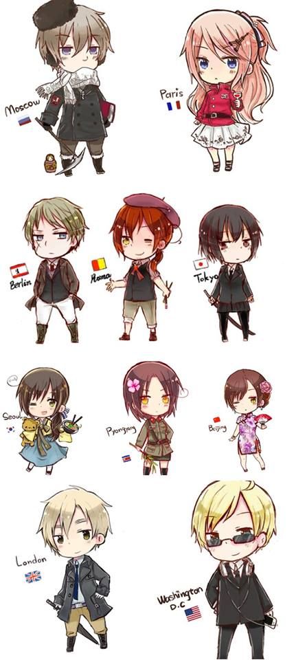 Capitalia Hetalia Capitals, Hetalia Doujinshi, Hetalia Funny, Hetalia Anime, Capital Cities, Hetalia Characters, Hetalia Fanart, Hetalia Axis Powers, Axis Powers