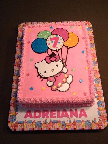 Birthday Cake Girls Kids, Hello Kitty Birthday Party Ideas Cake, Hello Kitty Torte, Birthday Cakes Girls Kids, Bolo Da Hello Kitty, Niece Birthday Wishes, Kitty Birthday Cake, Birthday Cupcakes Boy, Hello Kitty Birthday Cake