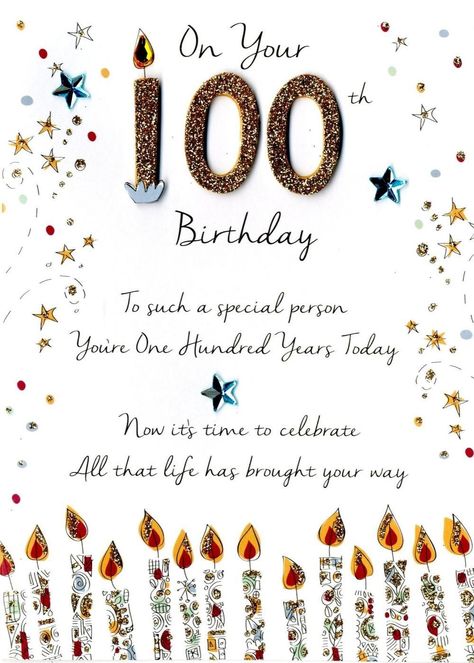 100 Birthday, 100th Birthday Card, Happy 100th Birthday, 100th Birthday Party, Birthday Card Messages, Birthday Card Sayings, Happy Birthday Lettering, Birthday Wishes And Images, Birthday Captions