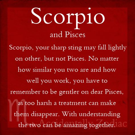 Pisces + Scorpio Scorpio Couple Tattoo, Pisces X Scorpio, Pisces X Scorpio Couple, Pisces Woman Scorpio Man, Pieces And Scorpio, Scorpio And Pisces Relationship, Scorpio And Pisces, Pisces Relationship, Pisces Compatibility