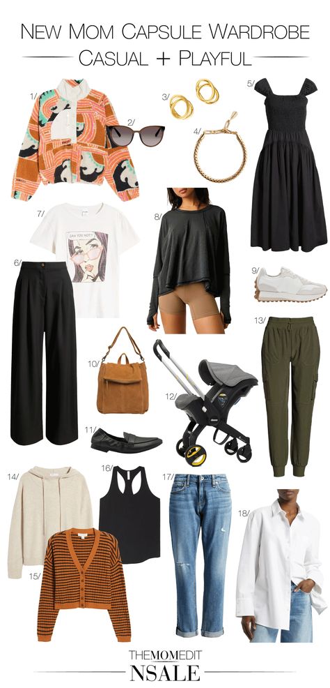 Postpartum Capsule Wardrobe Fall, New Mom Capsule Wardrobe, Postpartum Wardrobe Summer, Mom Capsule Wardrobe 2024, Plus Size Postpartum Outfits, Fall Postpartum Outfits, Dressing Postpartum, Summer Postpartum Outfits, Postpartum Outfits Spring