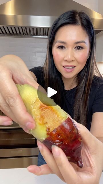 My Nguyen on Instagram: "Have you tried Japanese Sweet Potatoes? I think they are so sweet and custardy if you make it right. My secret is to let it rest for a few hours after baking in the oven. #japanesesweetpotato #sweetpotato #healthyrecipes #mealprep #healthysnackideas #recipevideo #cookingvideo" Japanese Sweet Potato Nutrition, Japanese Yams Baked, Sweet Potato Japanese, Korean Yam Recipes, Japanese Sweet Potato Dessert, Japanese Purple Sweet Potato Recipe, Baked Japanese Sweet Potato, Japanese Sweet Potato Recipe, Baked Purple Sweet Potato