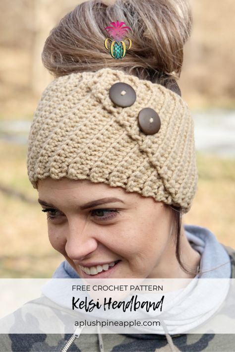 Crochet Ear Warmer Pattern, Crochet Headband Free, Crochet Hairband, Bandeau Au Crochet, Crochet Headband Pattern Free, Christmas Crochet Patterns Free, Amigurumi Minta, Crochet Hat Free, Crochet Headband Pattern