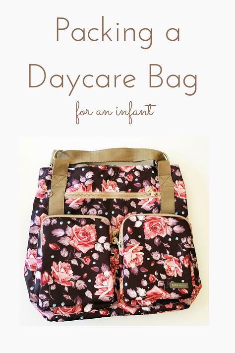 Ideas for what to pack in a daycare or diaper bag for an infant! http://taylor-mademama.com/?p=381 Daycare Bag Infant, Nolan Patrick, Pumping Bag, Daycare Bag, Bag Contents, Starting A Daycare, Bag Checklist, First Time Moms, Diaper Bags